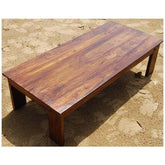Avalon Solid Wood Large Rectangular Rustic Coffee Table Brown